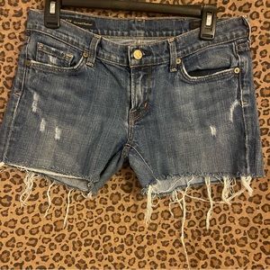 Citizens of Humanity Jean Shorts Low Waist Stretch